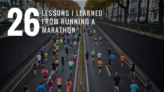 lessons from running a marathon